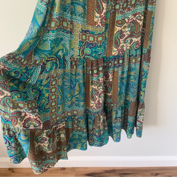 Floral Print Ruffle Hem Y2K Midi Sun Dress - Picture 13 of 14